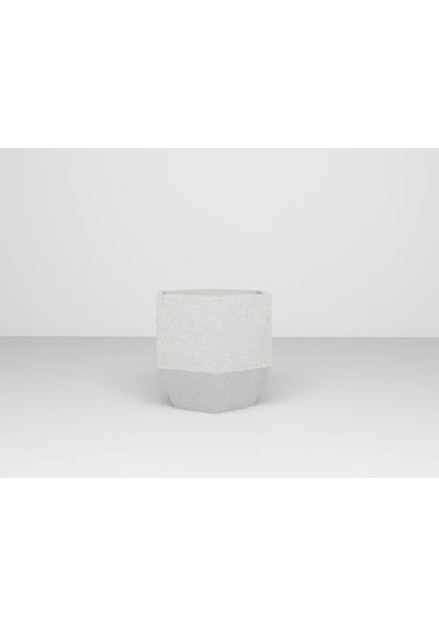 Nuano Consept Lotus Serisi Köşeli Saksı Beyaz 30x60