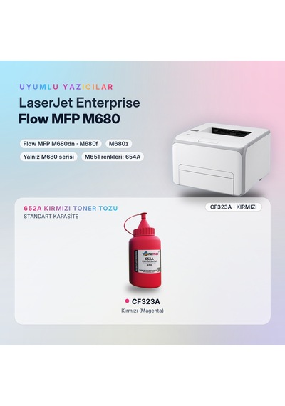Hp 652a Cf323a Toner Tozu Kırmızı 450gr / Color Laserjet Enterprise M651 / Flow Mfp M680