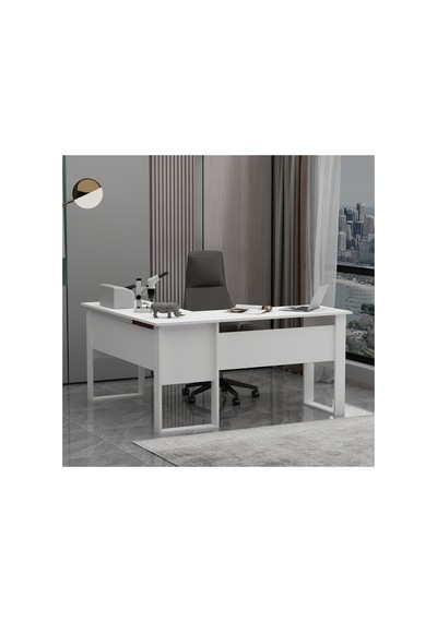 Temur Ofis Masası Beyaz