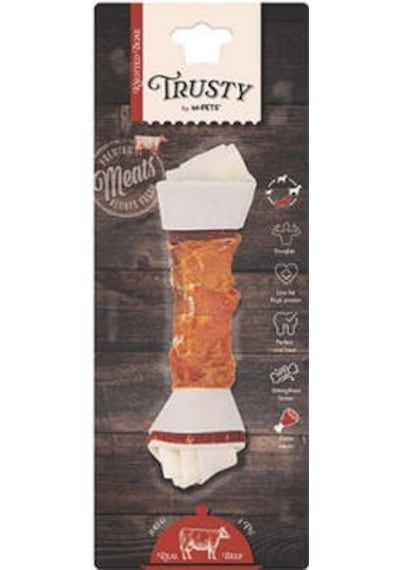 Trusty Extra Sığır Etli Düğümlü Kemik Köpek Ödülü 100 Gr 20,3 Cm