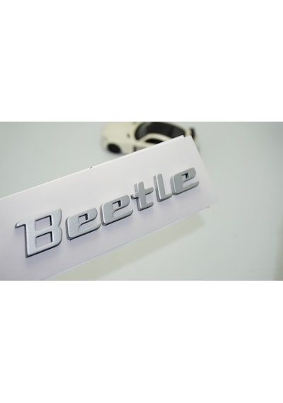 Dk Tuning Volkswagen Beetle Bagaj Metalik Gri Abs Yazı Logo Amble