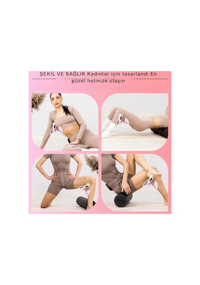 Pilates Fitness Aparatı Kol Bacak Kalça Sıkılaştırma Aleti Sayaçlı Ayarlanabilir Kegel 7-16kgdirenç
