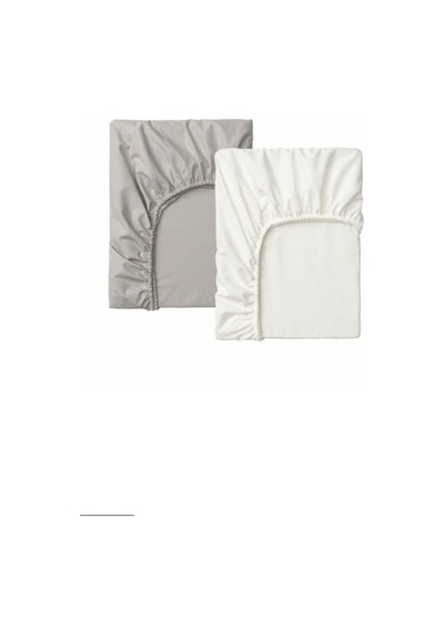 Lenast Lastikli Bebek Çarşafı Beyaz Ve Gri Renk 60x120 Cm