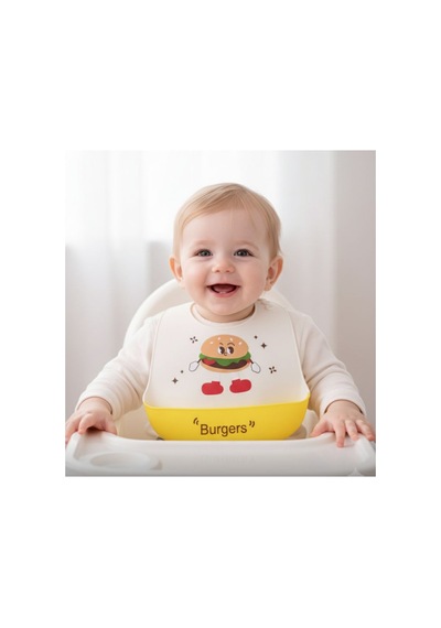 Silikon Bebek Mama Önlüğü Çocuk Mama Önlük Leke Tutmaz Yıkanabilir 821254428