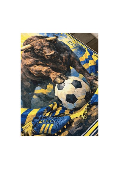 Taraftar Halısı Futbol Topu Desenli Antialerjik Kaymaz Taban Çocuk & Genç Odası Kilim Lacivert-sarı Lacivert-sarı Taraftar Halısı Futbol Topu Desenli Antialerjik Kaymaz Taban Çocuk & Genç Odası Kilim Lacivert-sarı Lacivert-sarı