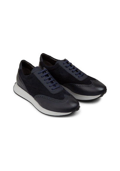 Deery Hakiki Süet Lacivert Erkek Sneaker Ayakkabı - 00750Mlcve04 Lacivert