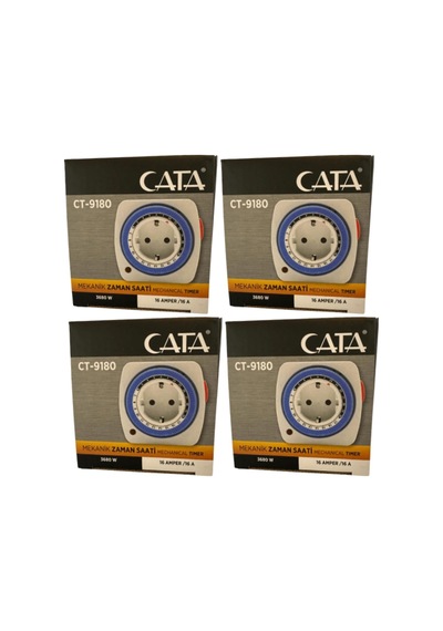 Ct-9180 3680w 16 Amper Mekanik Zaman Saati 4 Adet , Cataavarson10484