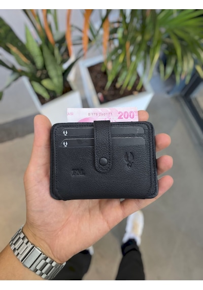 Visso 8600 Hakiki Deri Erkek & Kadın Deri Kartlık Çanta
