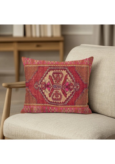 Turkıshrug Kıngdom Desenli Dijital Baskılı Modern Kırlent Kılıfı Kare 43 X 43 Çok Renkli
