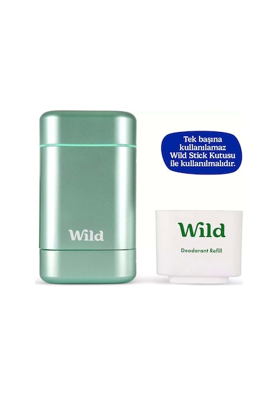 Wild Refill Yedek Stick Deodorant İçi %98 Doğal Formül - Fresh Cotton & Sea Salt 40 Gr