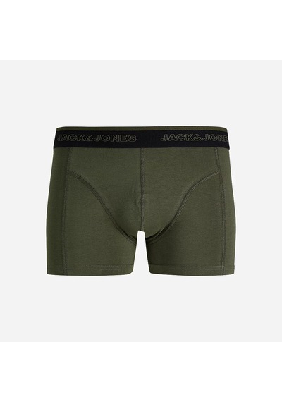 Jack & Jones Jack&jones Jacadrian Solid Trunks 3'lü Erkek Boxer 12300849 Çok Renkli