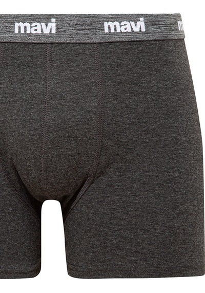 Mavi - Gri Basic Boxer 0911180-34709 Gri