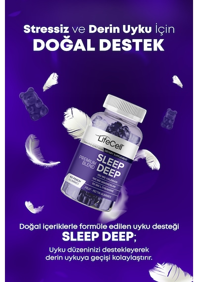 Sleep Deep Stressiz ve Derin Uyku İçin Kompleks Takviye Edici Gıda﻿﻿