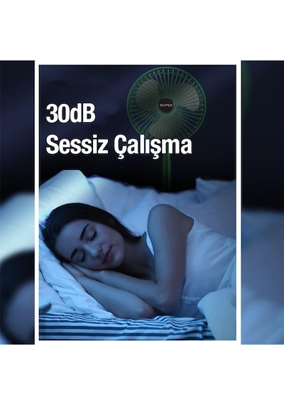 Polham 1200mah Ultra Ferahlatıcı Masaüstü Vantilatör, Katlanabilir, Portatif, Taşınabilir Hafif Fan