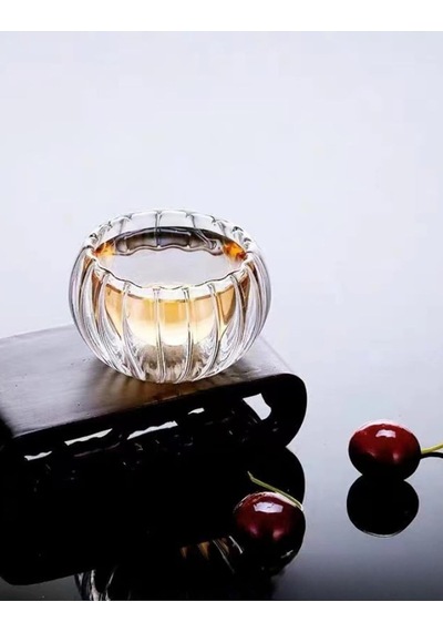 6'lı Çift Cidarlı Cam Sosluk Reçellik Drajelik Lokumluk Mini Kase 6.1 X 4 Cm Çok Renkli
