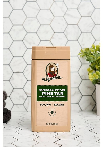 Dr. Squatch Men's Pine Tar Duş Jeli 414ml Çam - Deniz Rezenesi