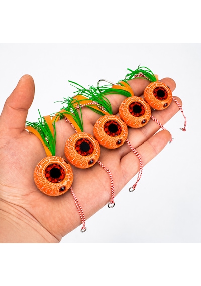 Melek Gözü Kurşun Yeni Nesil Kancalı 150 Gr Turuncu Glow