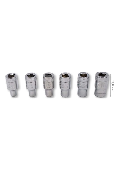 Ceta E4 - E10 Dişi Torx 1/4" Lokma Takımı 6 Parça C06-R06