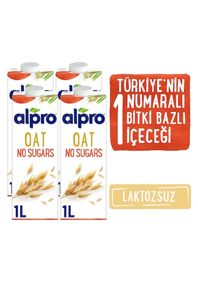 Alpro Şekersiz Yulaf Sütü 4 x 1 L