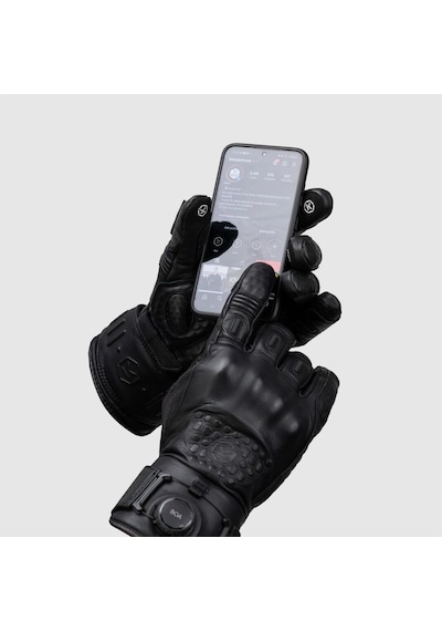 Knox Coniston Wp Korumalı Motosiklet Eldiveni Siyah