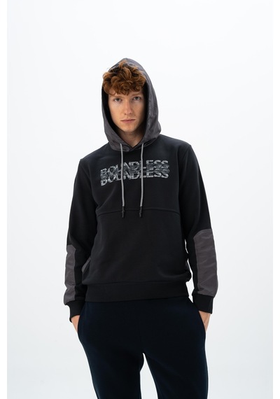 AR-MA Arma Erkek Regular Fit Kanguru Cepli Sweatshirt K26254926101 Siyah