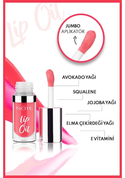 Lip Oil Dudak Parlatıcısı - 10 Baby Pink - Pembe Diğer