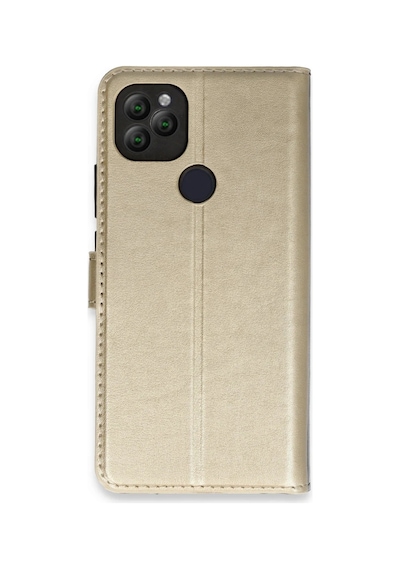 General Mobile Gm 22 Kılıf Trend S Plus Kapaklı Kılıf - Gold