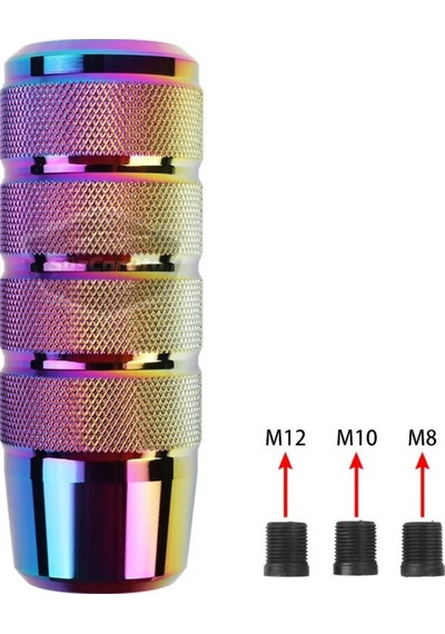 Üniversal 9.5 Cm Jdm Metal Spor Görünümlü Vites Topuzu Aparatlı Alüminyum Alaşım Otomatik-manuel Yarış Vites Kolu Bukalemun Neo Krom 00 Şüscaroto Aksesuar Diğer
