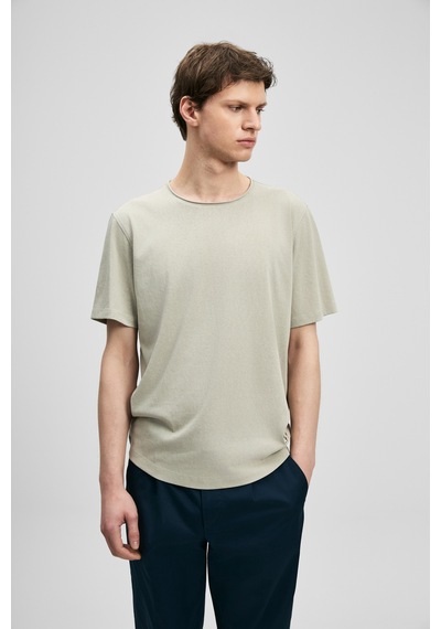 Lufian Junya Erkek Basic Tişört Bej Bej 111020312100550