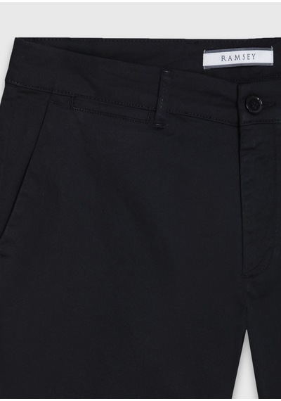 Ramsey Siyah Dokuma Regular Fit Casual Pamuk Karışımlı Pantolon siyah