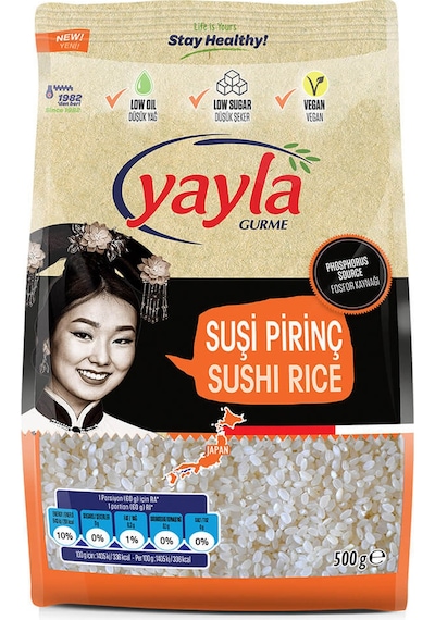 Yayla Gurme Suşi Pirinç 500 G