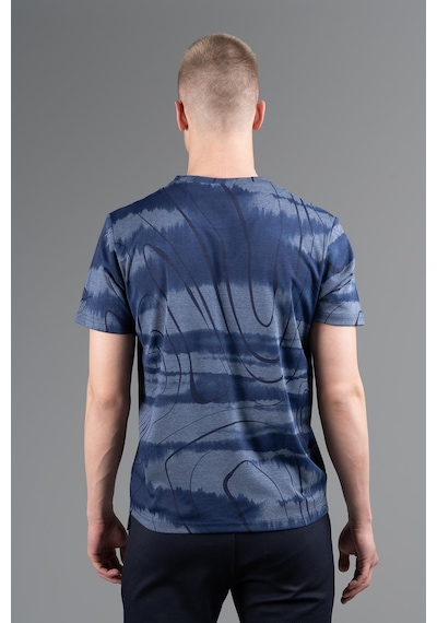 Maraton Regular Erkek Bisiklet Yaka Lacivertmelanj T-shirt Lacivert