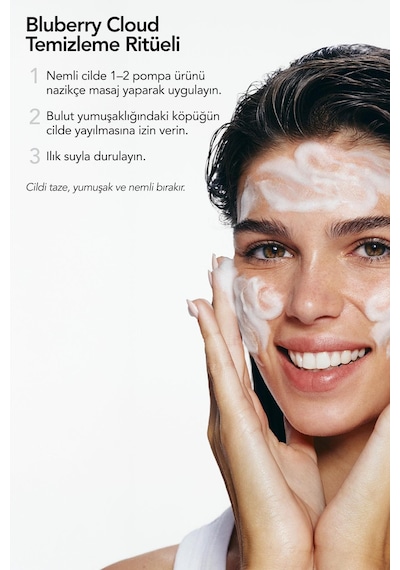 The Double Cleanse - Blueberry X Blueberry Set - İkili Nemlendirici Vegan Yüz Temizleme Köpüğü Seti