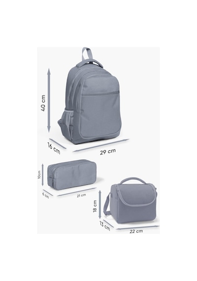 Coral High Kids Milka Dondurma Desenli 3 Lü Okul Çanta Seti Set33254 Çok Renkli