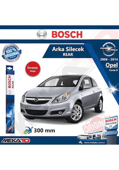 Opel Corsa D Arka Silecek Bosch  Rear 2006-2014