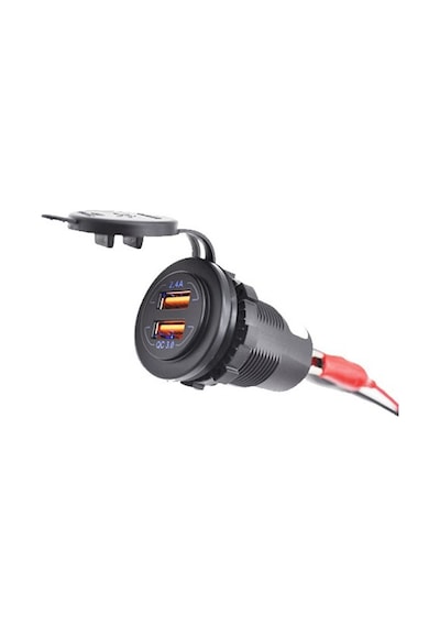 Usb Soketi Ikili 2.4A+Qc3.0 12-24V