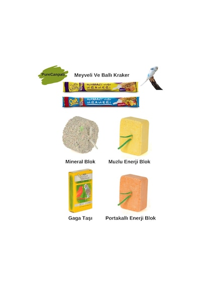 Purecanpati Mineral Blok+meyveli Ve Ballı Kraker+muzlu Ve Portaka