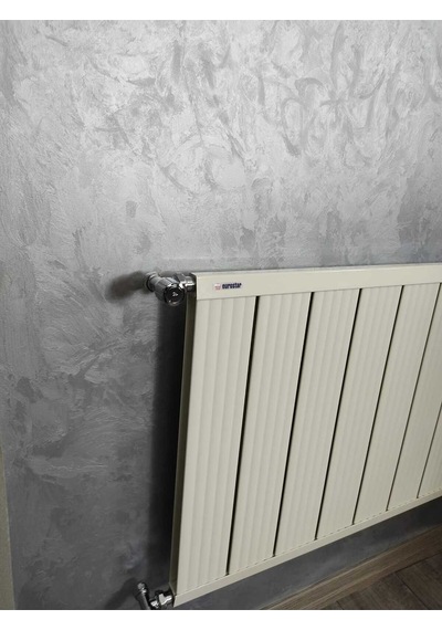 Alüminyum Panel Radyatör Ekol Model 600 Mm X 1000 Mm Ral 9010 Kırık Beyaz