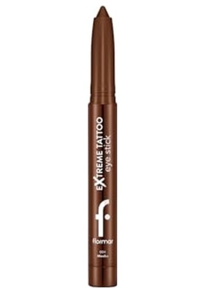 Flormar Extreme Tattoo Mat Asansörlü Kalemtıraşlı Jel Göz Kalemi & Far Stick - 004 Mocha 00
