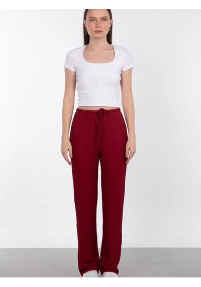 Berrin Booble Pantolon Bordo