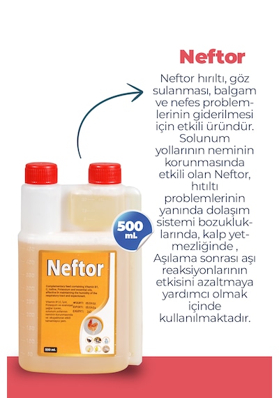Munich Vet 3'lü Set 500 ML Farmatom Vitamin + Alfamin + Neftor Hırıltı