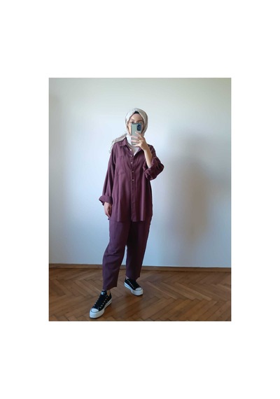 Hiera Bordo Keten Takım Bordo - 751769597 Bordo - 751769597 Bordo