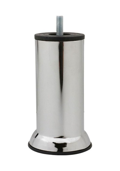 15 Cm Krom Metal Mobilya Ve Koltuk Ayağı M8 Vidalı Bt Robot Süpürge Uyumlu Gri