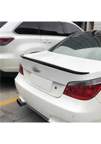 BMW 5 Serisi İçin Uyumlu E60 Bagaj Spoiler Piano Black 2005-2010