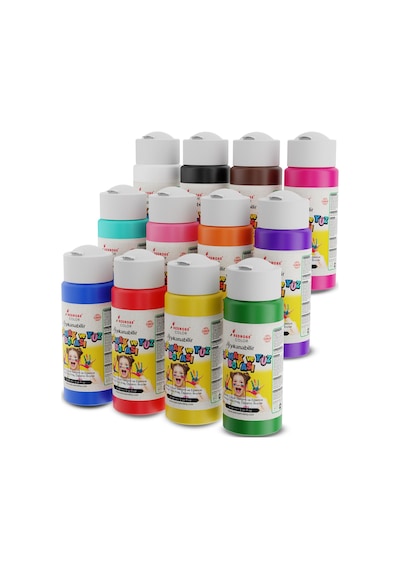 Red Rose Tüm Renkler Parmak Boyası 12'li Set 12 x 60 ML