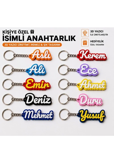 Kişiselleştirilmiş Anahtarlık&çanta Akseuarı Siyah - Beyaz