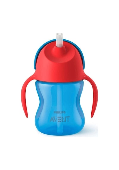 Avent Desenli Pipetli Bardak 200 Ml - Erkek Scf796/01 Mavi