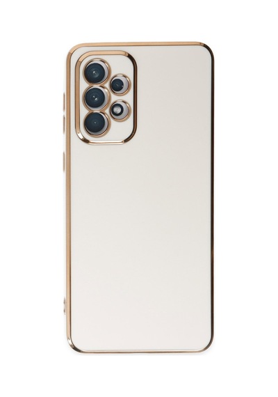 Samsung Galaxy  Uyumlu - A73 5g Kılıf Volet Silikon - Beyaz