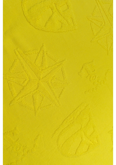Hızlı Kuruyan Plaj Havlusu %100 Pamuk Yellow Marine Dokuma Plaj Havlusu - Sarı 8846366
