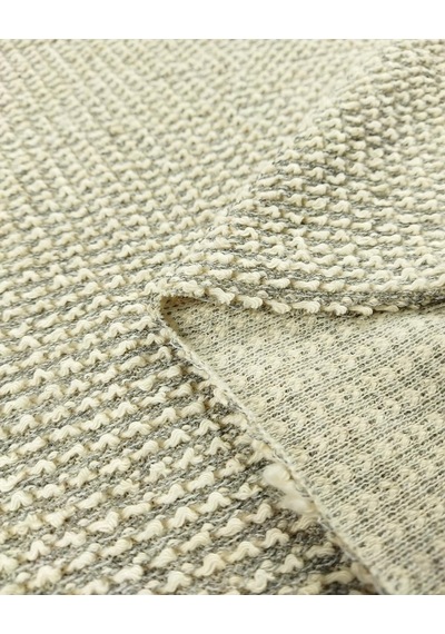Gri Bej Renklerde Örme Kumaş 140x250cm-10886 Gri